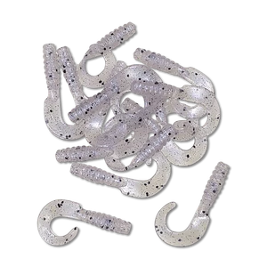 Table Rock Baits 1.5 inch Twister Grub soft plastic bait with ribbed body and single curled twister tail for crappie and trout