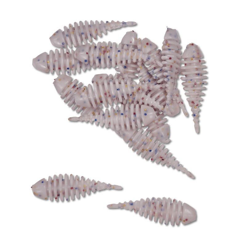 Table Rock Baits 1.5 inch Panfish Gilley soft plastic bait with ribbed body, rounded head, and single tapered tail