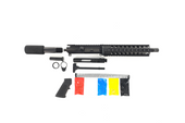 AR-15 Pistol Kit, -( NO LOWER )-Black 10.5″ Phosphate Barrel, 10″ Quad Rail Handguard