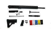 .308 Complete Rifle Kit 15″ Keymod Rail 20" Phosphate Barrel W/O 80% Lower - Black