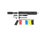 AR-15 Pistol Kit, -( NO LOWER )-Black 7.5″ Stainless Barrel, 7″ Quad Rail Handguard