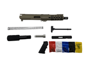 9MM FDE Cerakote Pistol Kit, 7.5″ Phosphate Barrel, FDE 7″ Keymod Rail W/O 80% Lower/ Grip