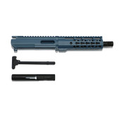 9MM Titanium  Blue Upper Assembly 7.5″ Phosphate Barrel, 7″ Keymod Rail