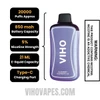 Blueberry Raspberry Ice VIHO Supercharge 20000 Puffs Vape Specifications