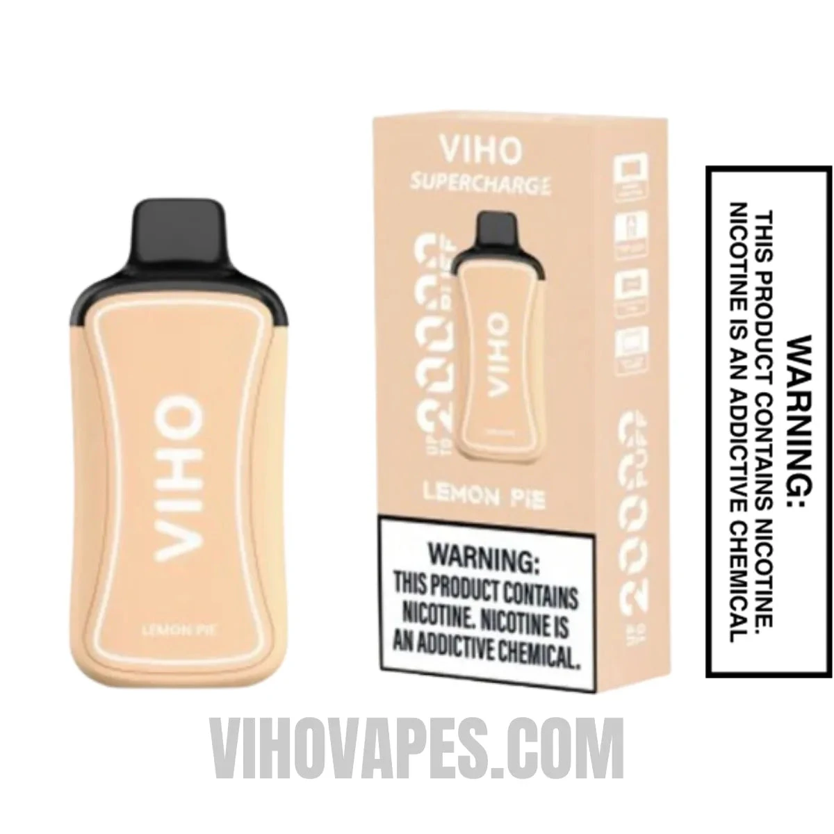 Lemon Pie VIHO Supercharge 20000 Puffs Vape With Package Box