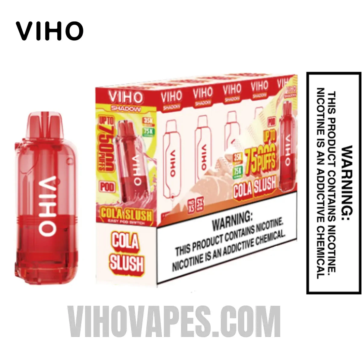 Cola Slush VIHO Shadow 75K Disposable Vape Pod with Bundle