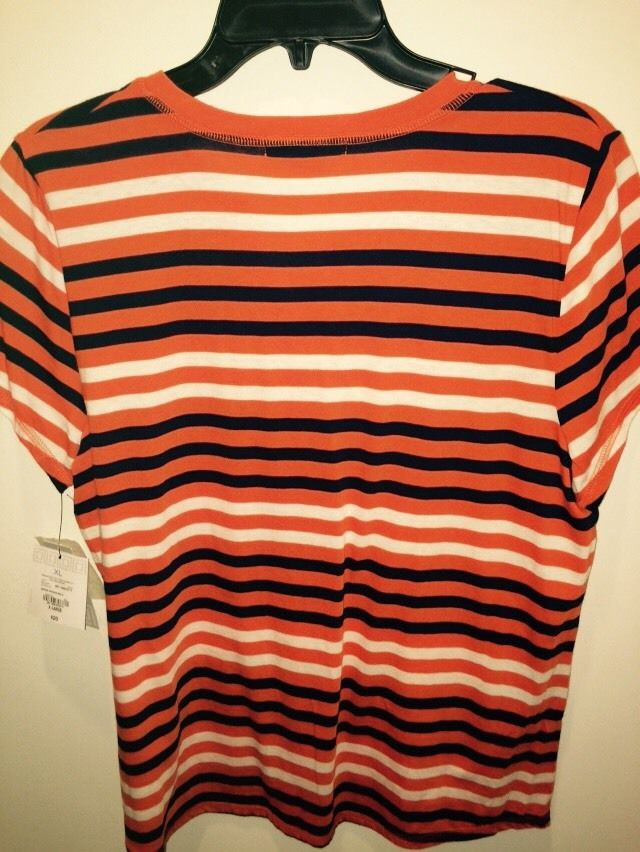 liz claiborne women round neck striped 