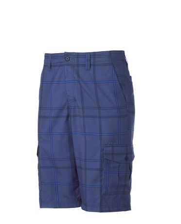 Tony Hawk Polyester Plaid Cargo Shorts