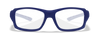 Wiley X Fierce | Clear Lens w/ Matte Blue Indigo Grey Frame