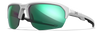 WX JAKL | Polished White Frame with CAPTIVATE Polarized Green Mirror Lenses