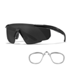 Wiley X Saber Advanced | Grey Lens + RX Insert (PTX) and Prescription Lens