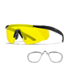 Wiley X Saber Advanced | Pale Yellow Lens + RX Insert (PTX) and Prescription Lens