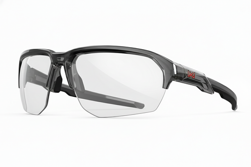 WX JAKL | Gloss Crystal Grey Red Logo Frame Only