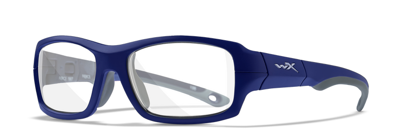 Wiley X Fierce | Clear Lens w/ Matte Blue Indigo Grey Frame