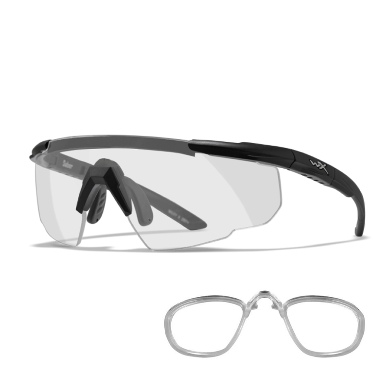 Wiley X Saber Advanced | Clear Lens + RX Insert (PTX) and Prescription Lens