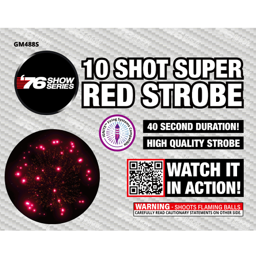10s Super Red Strobe (40sec)