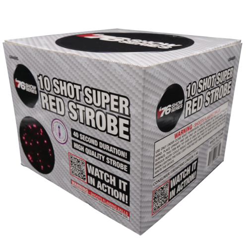 10s Super Red Strobe (40sec)