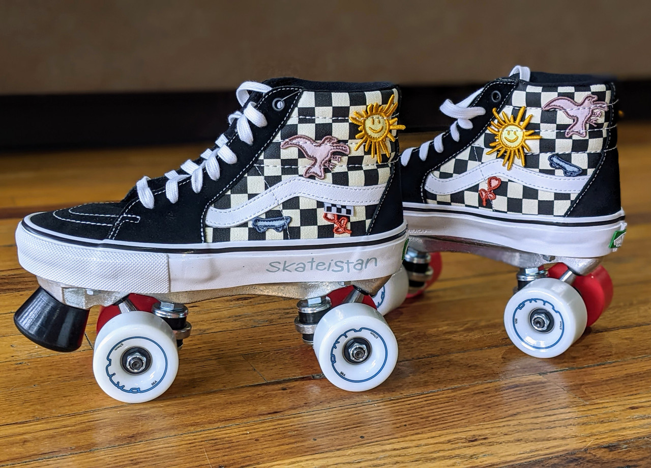 Vans custom Roller Skates - Sk8 - Hi Pro Vans x Skateistan - made with Vans  shoes