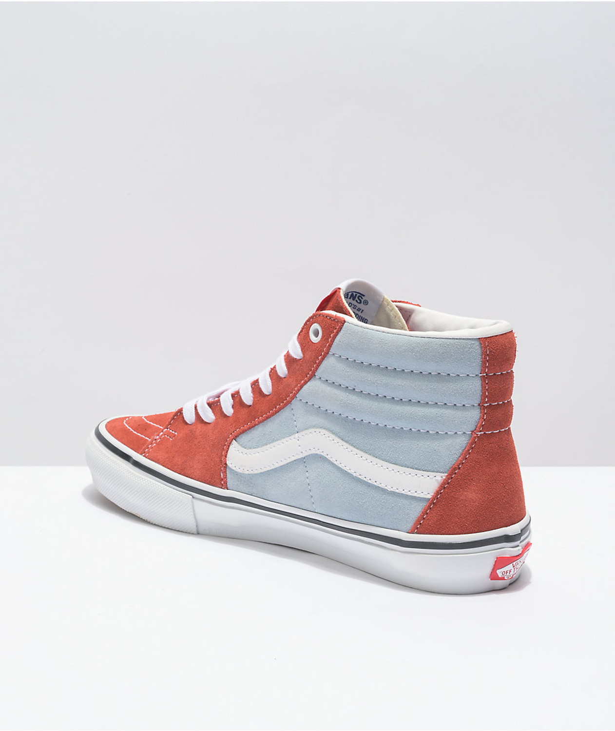 Vans custom Roller Skates - Sk8 - Hi Pro Navy Peony / Whitecap - made with  Vans shoes