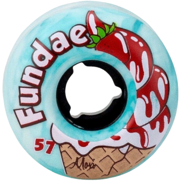 Moxi Skates - Fundae Jade / Cream de Menthe Skatepark / Street wheel - Set of 4 Wheels