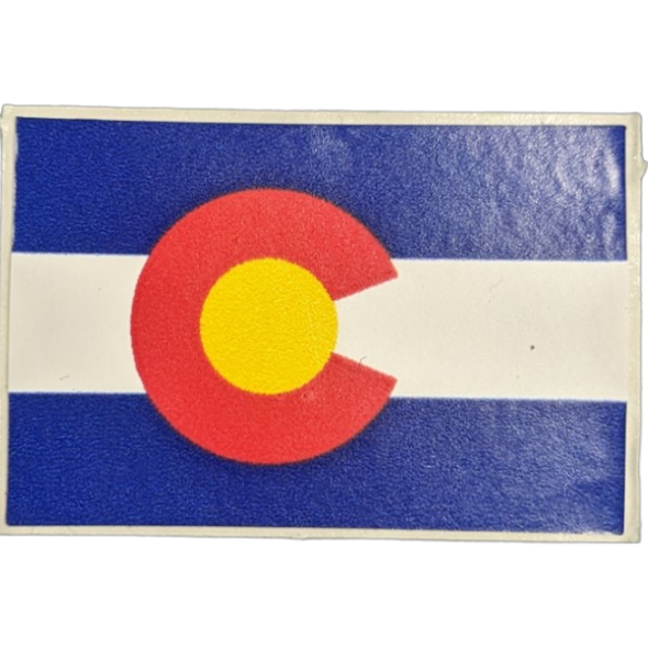 Colorado Flag Sticker - 1.5" x 1"