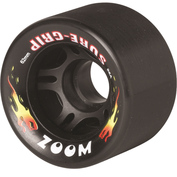 Sure Grip - Zoom 62mm 95a Black Speed Wheels ( Set of 8 Wheels )