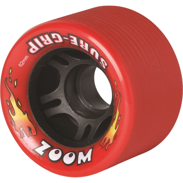 Sure Grip - Zoom 62mm 95a Red Speed Wheels ( Set of 8 Wheels )