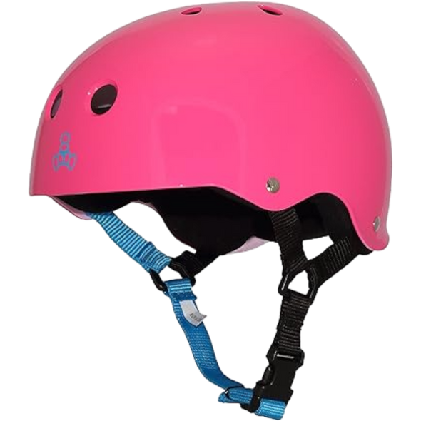 Triple 8 - XS Neon Fuchsia Gloss Sweatsaver - Skate Helmet