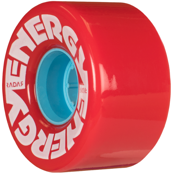 Radar - Red Energy 57mm Outdoor Wheels (Set of 4) and Kwik Zenith Bearings (Set of 8) Bundle