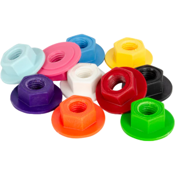 Sure Grip - Red Zero Nutz nylon 8MM axle nuts