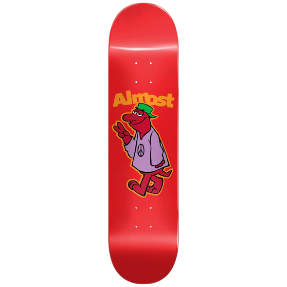 Almost - 8.125 Peace Out HYB Red Skateboard Deck