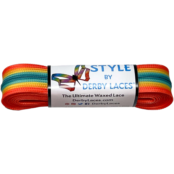 Derby Laces - Savanna Sunset Stripe - Style ( Waxed )