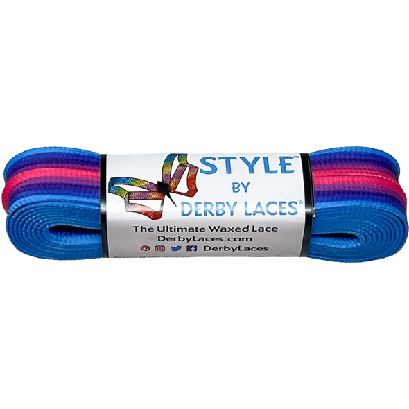 Derby Laces - Arctic Sunset Stripe - Style ( Waxed )