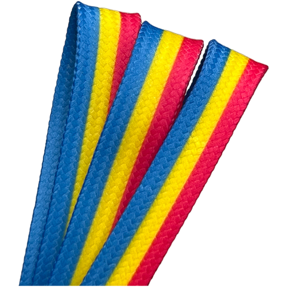 Derby Laces - Pan Stripe Pride - Style ( Waxed )