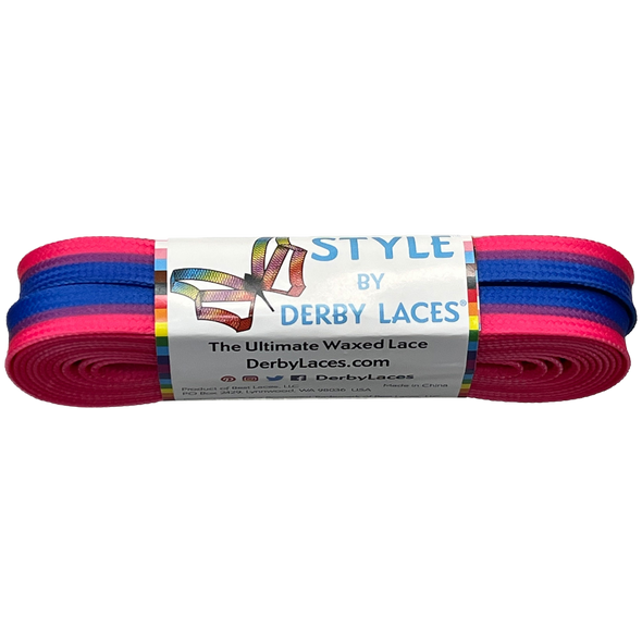 Derby Laces - Bi Stripe Pride - Style ( Waxed )