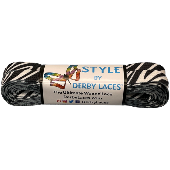 Derby Laces - Zebra - Style ( Waxed )