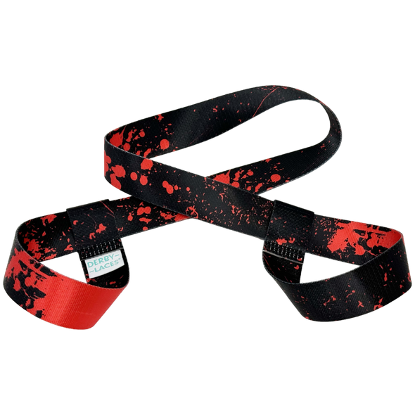 Derby Laces - Blood Splatter Skate Leash - Gear Leash