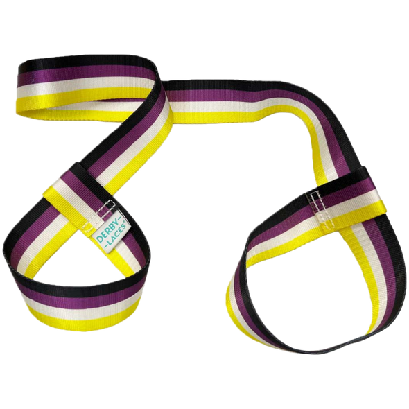 Derby Laces - NB Stripe Pride Skate Leash - Gear Leash