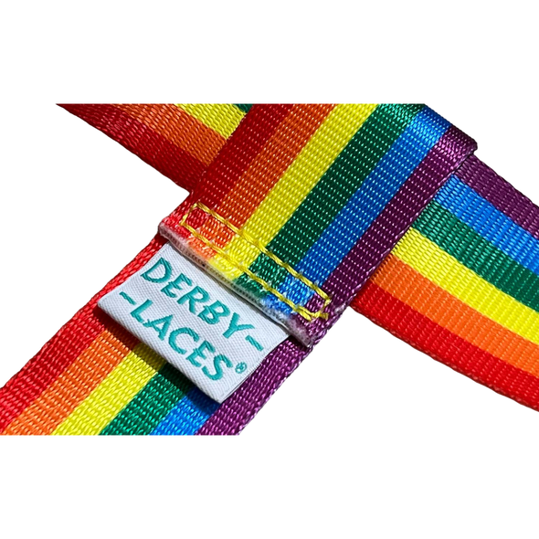 Derby Lace - Rainbow Stripe Pride Skate Leash - Gear Leash