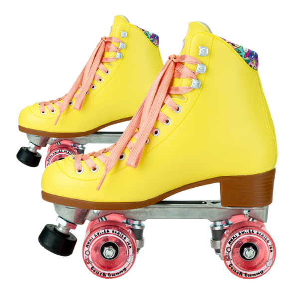 Moxi Skates - Beach Bunny Strawberry Lemonade Mens size 4, Womens size 5 - Indoor / Outdoor Roller Skates Copy