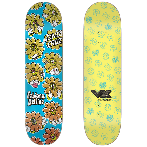 Santa Cruz - 8.25 VX Fabiana Delfino Wildflower Skateboard Deck