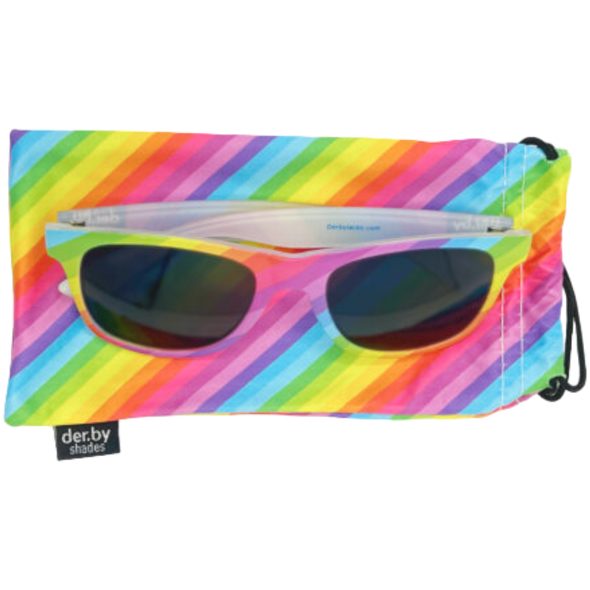 Derby Laces - Rainbow Stripe - UV400 Sunglasses