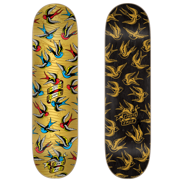 Santa Cruz - 8.25 Sommer Sparrows Santa Cruz Skateboard Deck