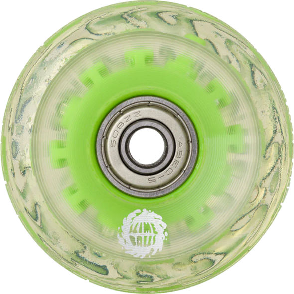 Slime Balls - 60mm Light Ups Green LED OG Slime 78a - Skateboard Wheels