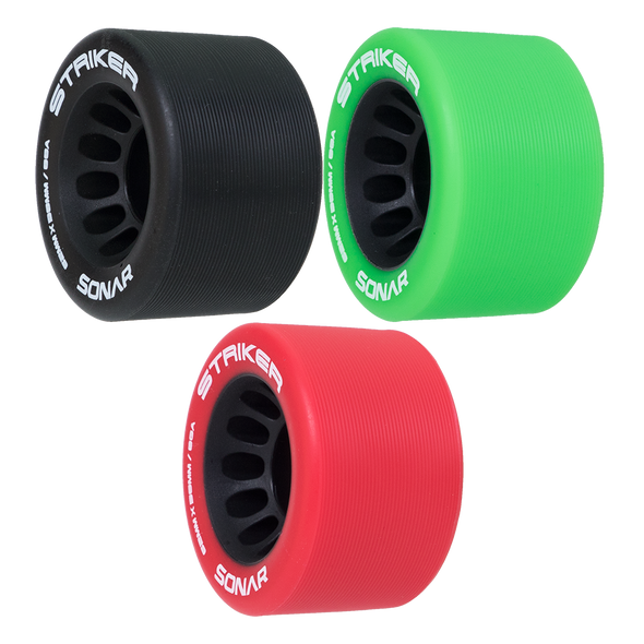 Sonar - un-packaged red Striker Roller Derby Wheels ( 4 pack )