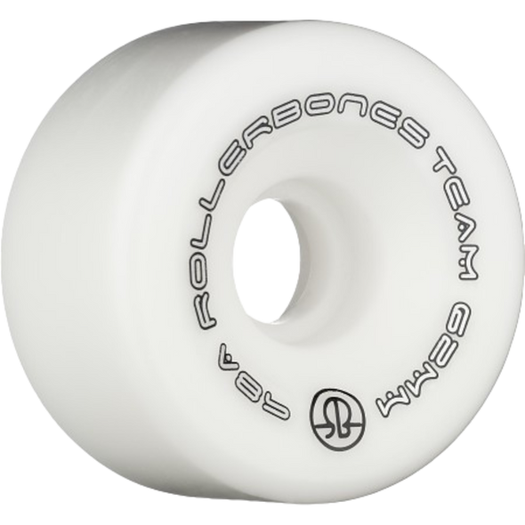 Rollerbones - Team Logo 62mm White Rinks Wheels ( 8 pack ) roller bones