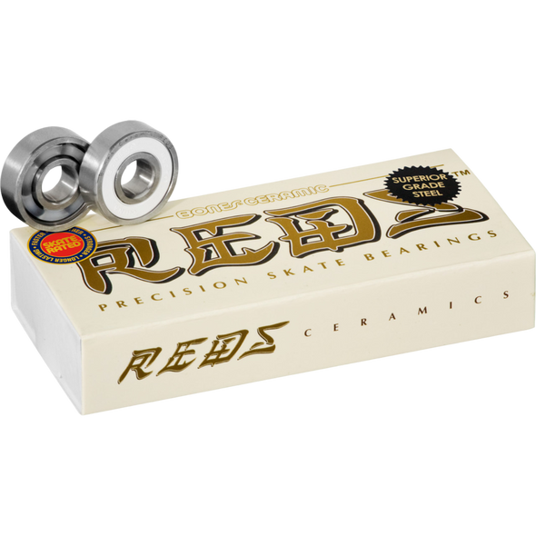 Bones Bearings - Ceramic Super  REDS Bearings ( 16 pack )  608 8mm