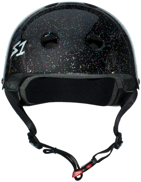 S1 Lifer Mini Helmet - Black Gloss Glitter | Childrens Skate Helmets From S-One