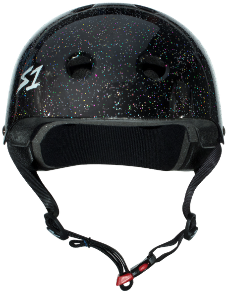 S1 Lifer Mini Helmet - Black Gloss Glitter | Childrens Skate Helmets From S-One