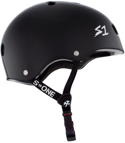 S1 Lifer Helmet - Black Gloss | Adult Skate Helmets from S-One
